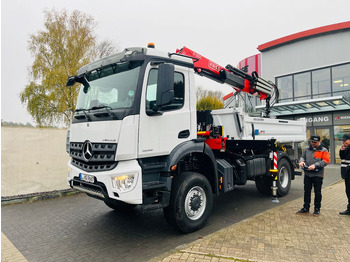 Leasing de Mercedes-Benz Arocs 1835  4x4 Meiller Fassi Kran Kipper  Mercedes-Benz Arocs 1835  4x4 Meiller Fassi Kran Kipper: foto 1