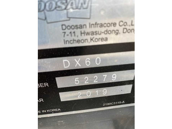 Leasing de  Awesome Performance Korea Imported Small Scale Used Doosan Excavator Dx60 Dx225 Dh60 Dh55 Awesome Performance Korea Imported Small Scale Used Doosan Excavator Dx60 Dx225 Dh60 Dh55: foto 3