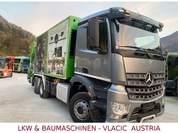 Camión de basura Mercedes-Benz Arocs 2536 Müllpresse mit Container seilwinden: foto 2