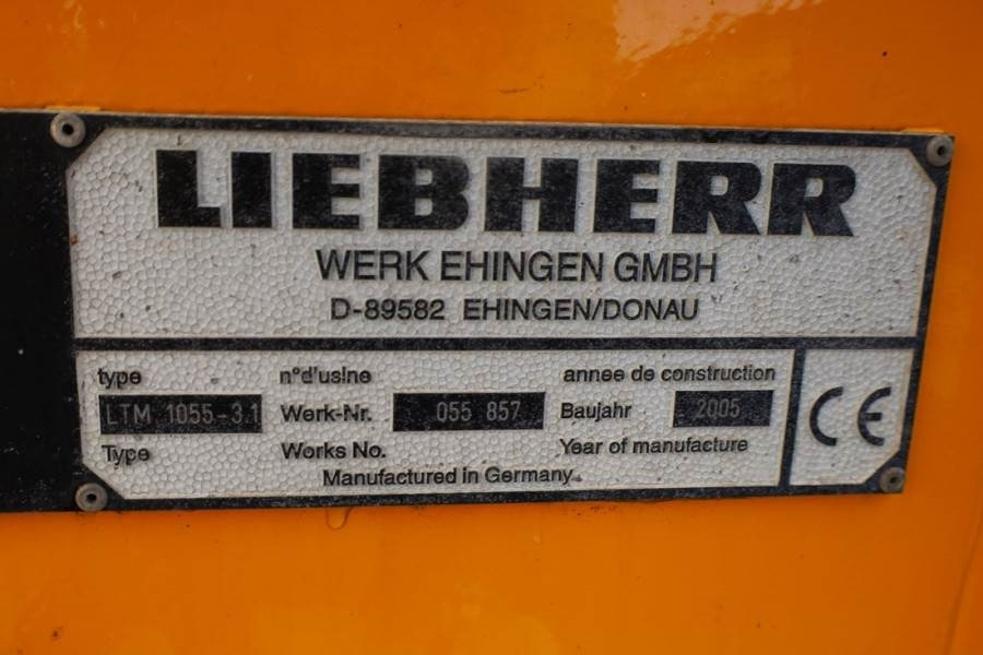 Leasing de Liebherr LTM1055-3.1 Diesel, 6x6x6 Drive, 32.5m Main Boom,  Liebherr LTM1055-3.1 Diesel, 6x6x6 Drive, 32.5m Main Boom,: foto 6