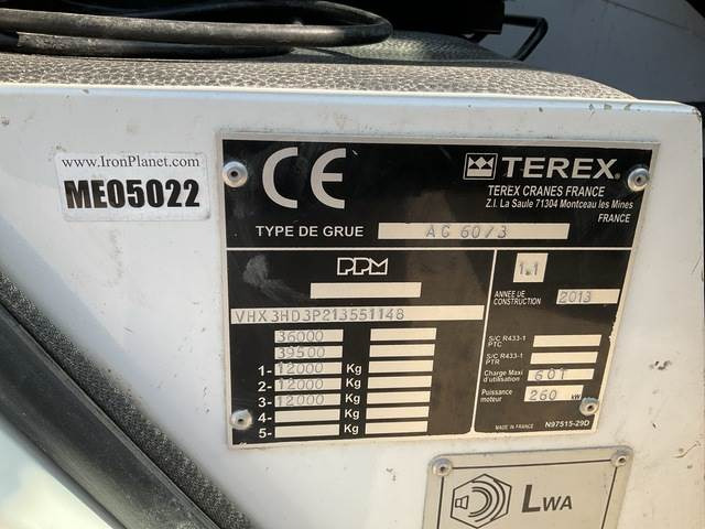 Grúa todo terreno Terex AC60/3: foto 6