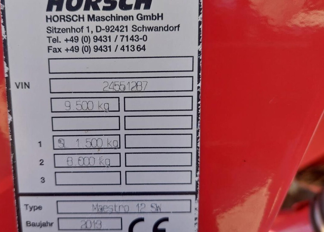 Sembradora de precisión Horsch Maestro 12.75 SW: foto 15