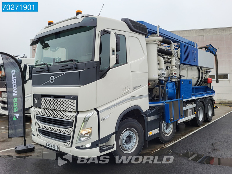 Limpieza de alcantarillado Volvo FH 500 8X4 Vacuum truck Gully Emptier 14.000ltr VEB+ Navi Euro 6: foto 9