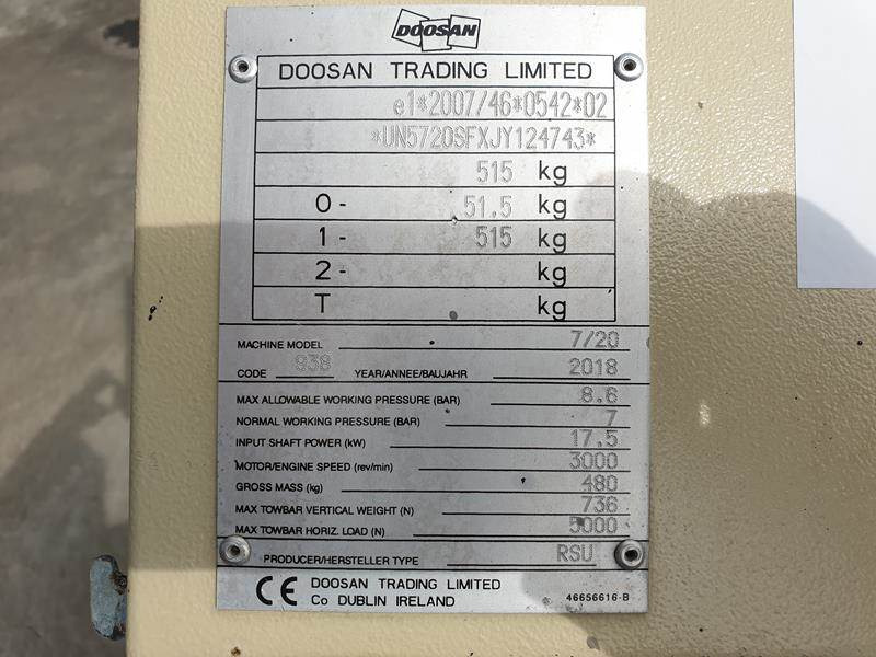 Compresor de aire Doosan 7 / 20: foto 12