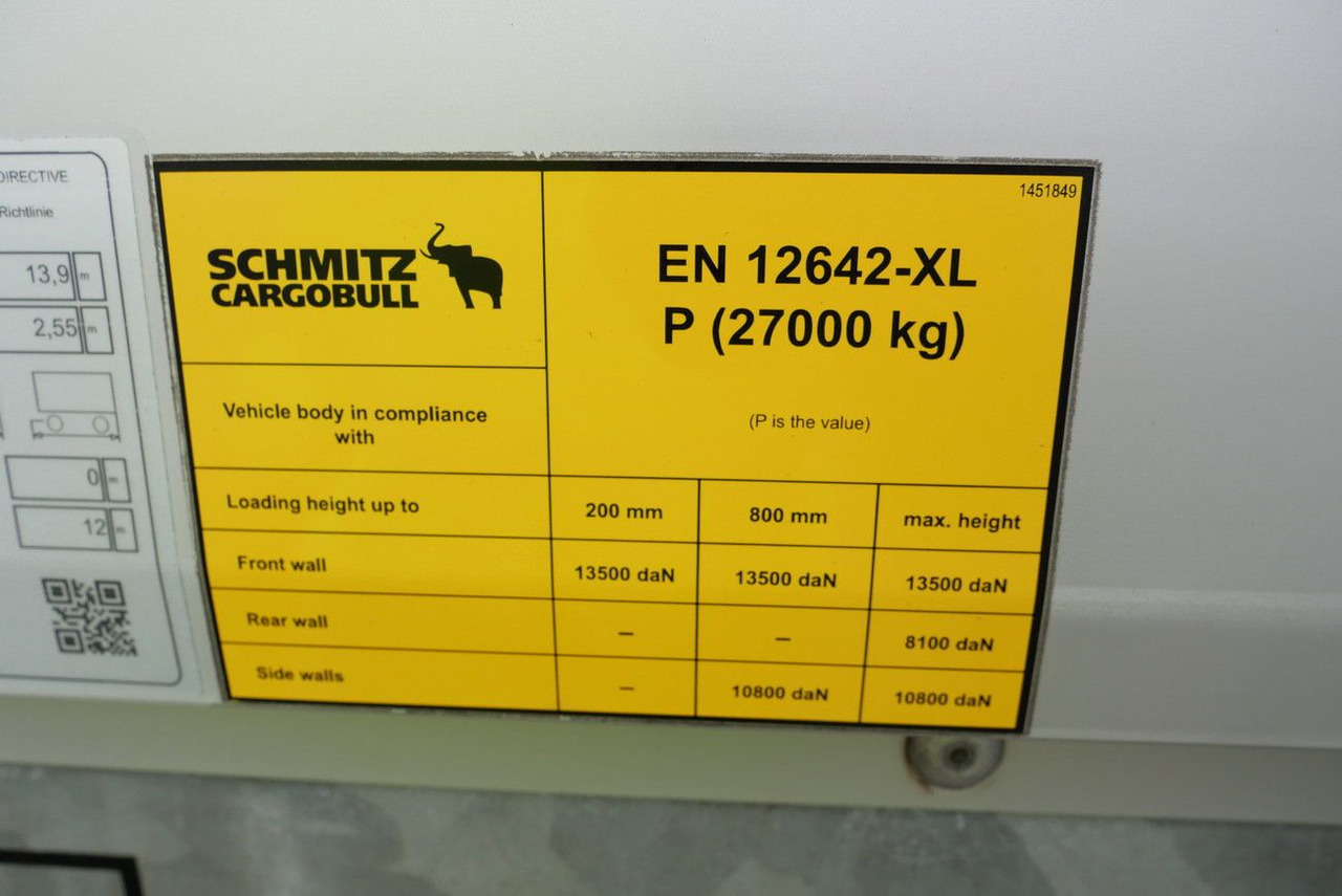 Semirremolque caja cerrada Schmitz Cargobull SKO 24/3 x ZURRLEISTE / 2 x LIFTACHSE ROLLTOR: foto 27