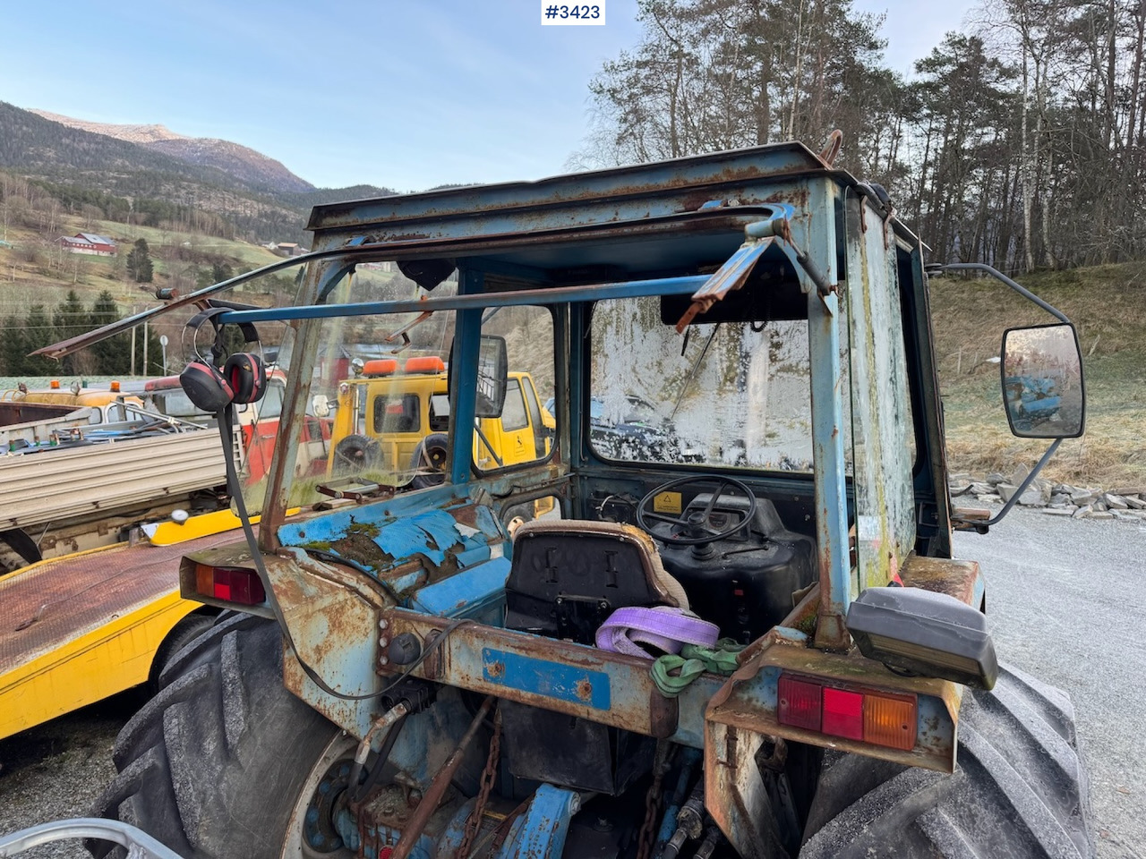 Tractor 1981 Ford 4600 w/front loader, bucket and pallet fork.: foto 11