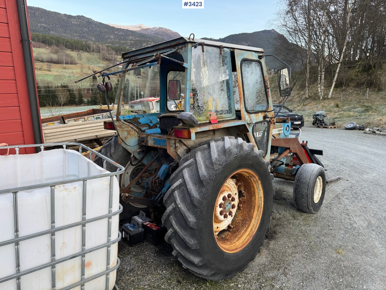 Tractor 1981 Ford 4600 w/front loader, bucket and pallet fork.: foto 10