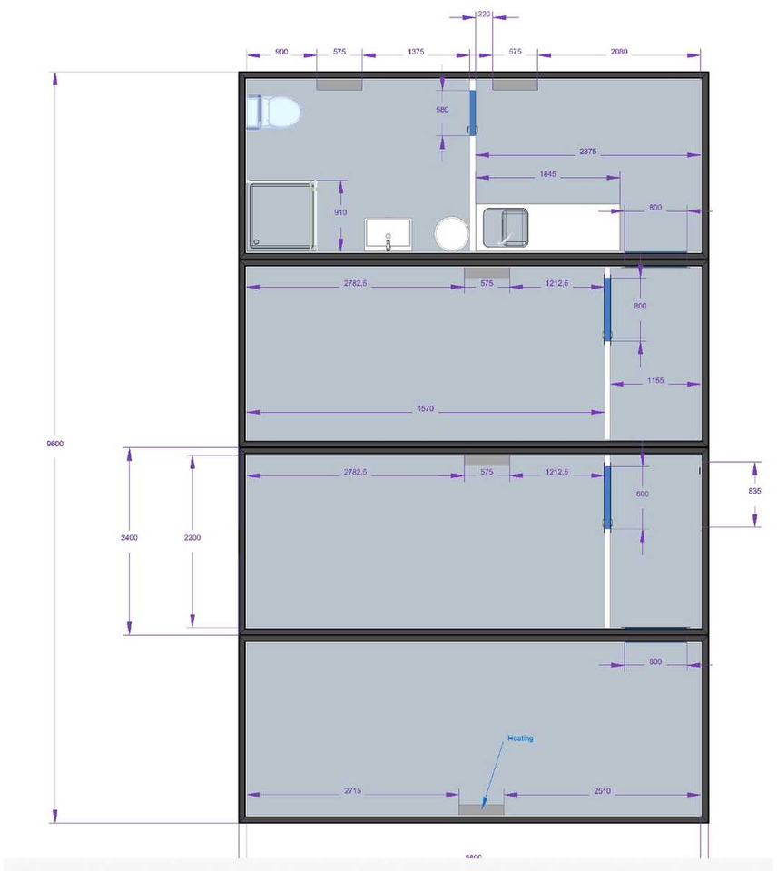 Casa contenedor Container house (2x): foto 31