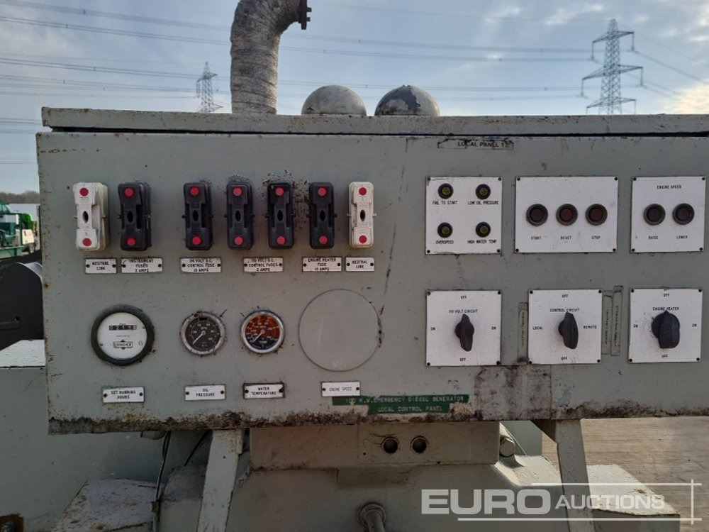 Generador industriale Electric construction 125kVA Generator, 6 Cylinder Engine: foto 17