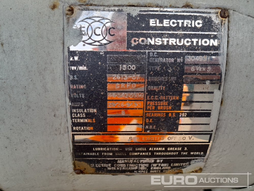 Generador industriale Electric construction 125kVA Generator, 6 Cylinder Engine: foto 19